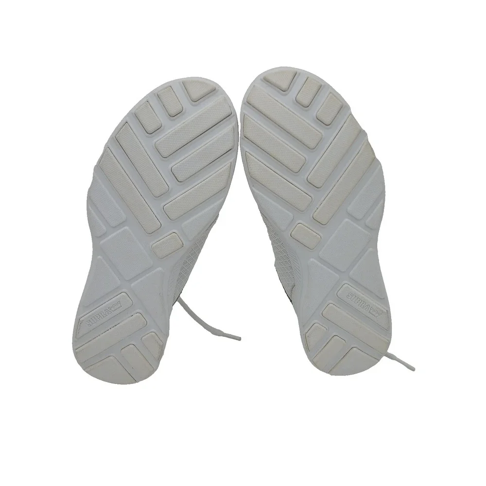 Supra Hammer Run White Mens Size9 Skateboard Sneakers Shoes Sports‎ S55028